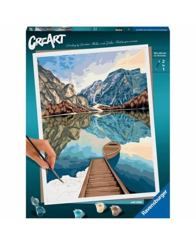Set Pittura per Numeri Ravensburger Lake Views 30 x 40 cm