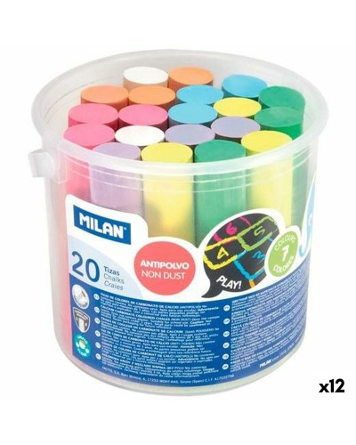 Chalks Milan Multicolour (20 Pieces) (12 Units)