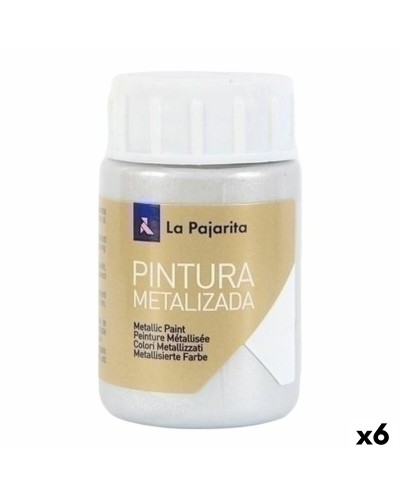 Pittura La Pajarita Argentato 35 ml (6 Unità)