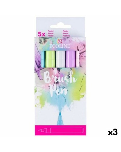 Set de Rotuladores Talens Ecoline Multicolor 5 Piezas (3 Unidades)