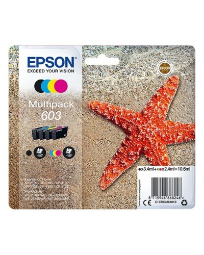 Cartouche d'Encre Compatible Epson 603 Multipack Jaune Noir Cyan Magenta