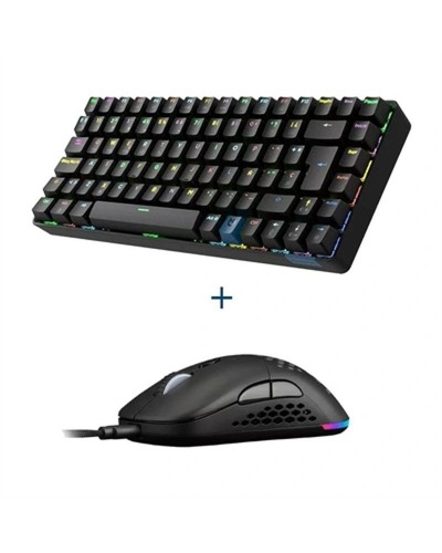Keyboard and Mouse Hiditec GKE010006 Spanish Qwerty
