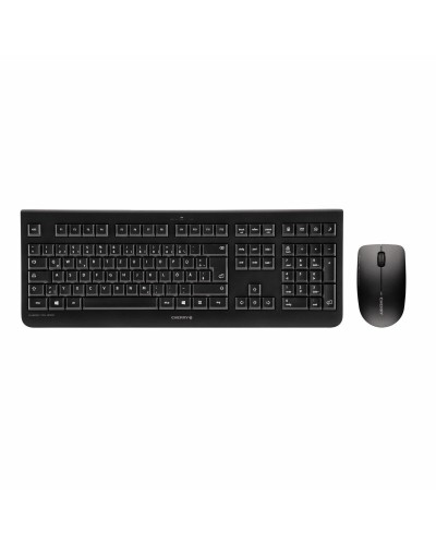Keyboard and Wireless Mouse Cherry JD-0710ES-2 Black Spanish Qwerty QWERTY