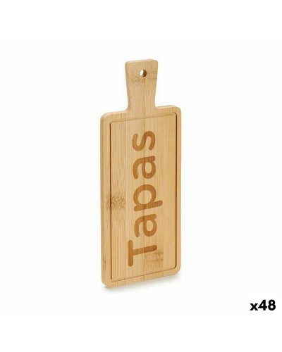 Välipalatarjotin Kahvalla Bambu Taulu 9 x 1 x 23 cm (48 osaa)
