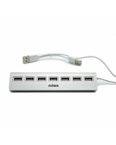 Hub USB Nilox NXHU7ALU2 Grijs