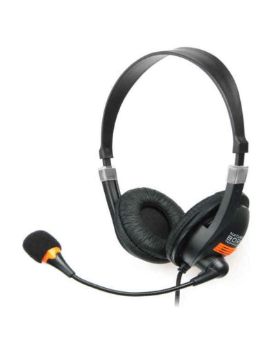Hörlurar med Mikrofon Natec NSL-0294 Svart Orange (1 antal)