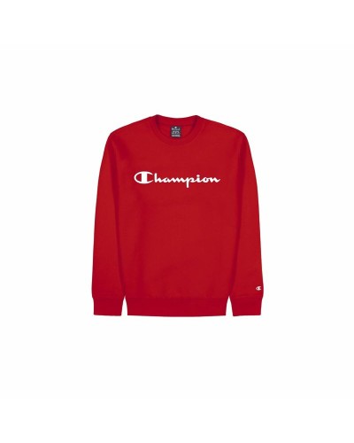 Tröja med huva Herr Champion Crewneck Vit Röd