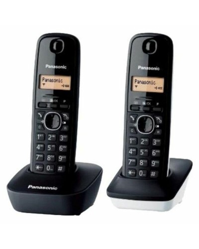 Téléphone Sans Fil Panasonic KX-TG1612 Noir Noir/Blanc