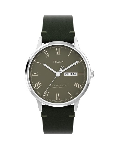 Miesten rannekellot Timex THE WATERBURY Vihreä (Ø 40 mm)