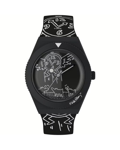 Timex Q Keith Haring Edizione Speciale - Orologio Uomo Nero Ø38mm
