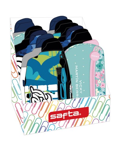 Sac à Dos École Safta - 26x29x23 cm - Garçon/Fille - Résistant et Spacieux
