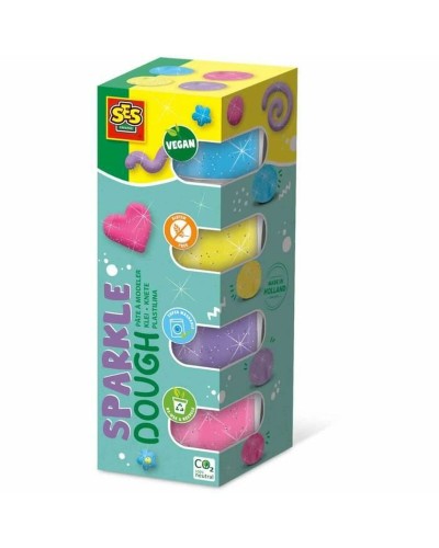 SES Creative Knete Set 4 Stück - Modellierknete Kreatives Spiel
