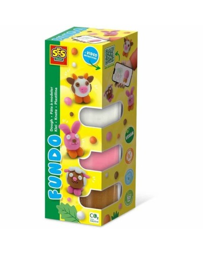 SES Creative Set Plastilina 6 Piezas - Pasta Modelable Colorida (4 Unidades)
