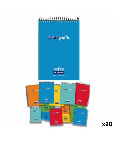 Tauroplastic Block Notes 1/12, 80 Pagine - Set 20 Pezzi
