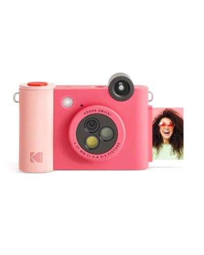 Kodak SMILE Fotocamera Digitale Istantanea - Stampa Immediata, Social, Rossa
