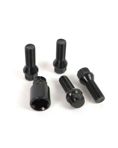 OMP Vis M12x1.50 Noires - Jeu de 4 Pièces - Boulons de Fixation Auto Motorsport
