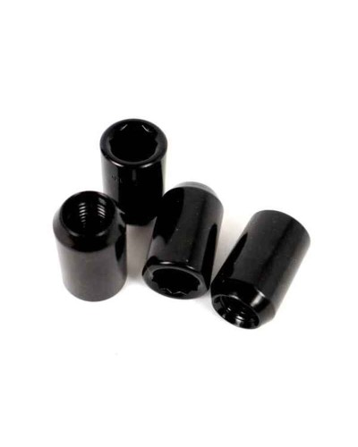 OMP Mutter M12 x 1.50 Schwarz - 4er Set - Radbefestigung Auto
