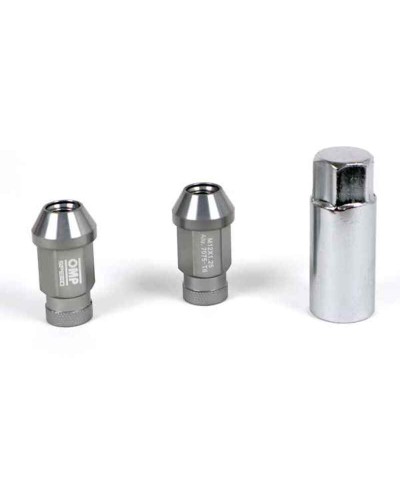 OMP Radmutternsatz 7075 M12x1.25 40mm (20 Stk.) Anthrazit - Hohe Leistung
