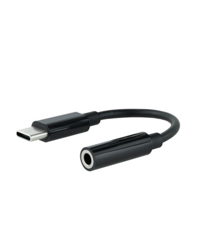 USB C - Jack 3.5 mm-adapteri NANOCABLE 10.24.1205 Musta