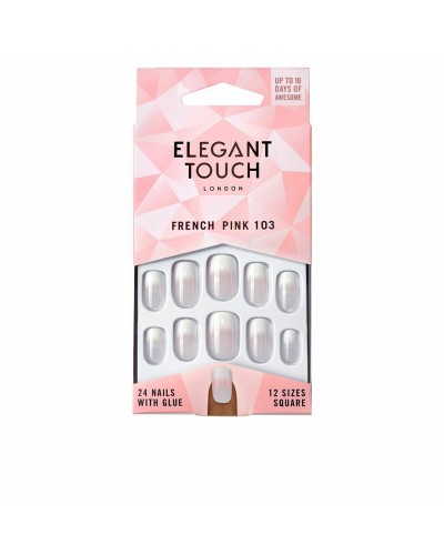Lösnaglar Elegant Touch French M 24 Delar (24 uds)