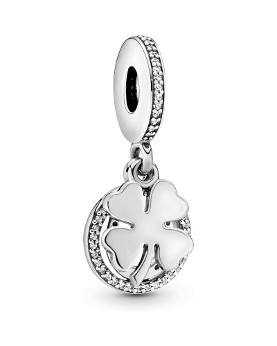 Woman's charm link Pandora LUCKY FOUR -LEAF CLOVER