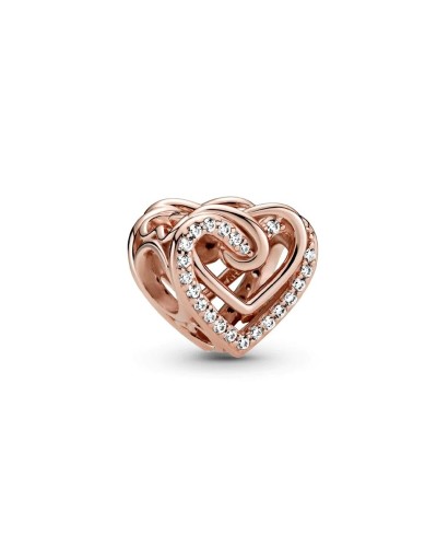 Charms für Damen Pandora SPARKLING ENTWINED HEARTS