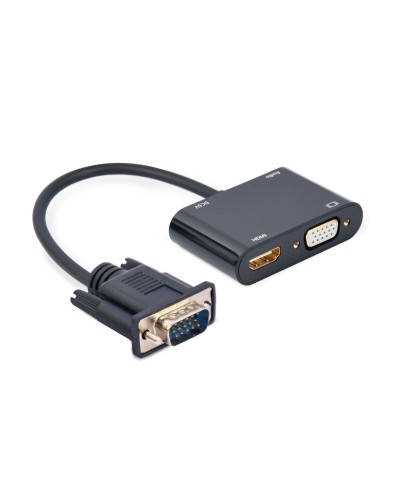 Adaptateur VGA vers HDMI GEMBIRD A-VGA-HDMI-02 Noir