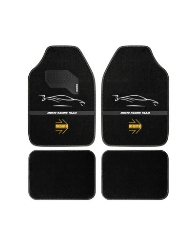 Momo Universal Car Mats - Black/White - Protection and Style
