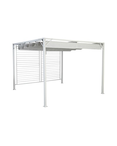 Pergola DKD Home Decor Valkoinen 296 x 296 x 225 cm Teräs