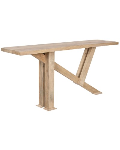 Consola ESPRIT de Madera de Mango, 175 x 40 x 81 cm, para Recibidor o Salón
