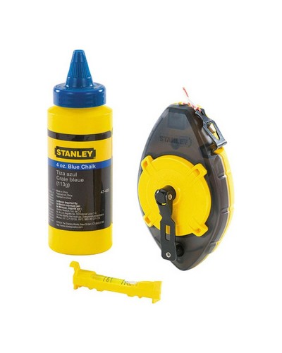 Stanley Tiralineo a Cravatta da 30 m | Misurazione Precisa | Resistente e Durevole | Per Cantieri e Lavori Domestici