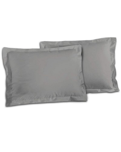 Kissenbezug Lovely Home aus hellgrauer Baumwolle 50x70cm
