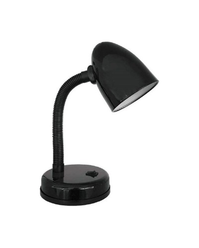 Lampe de bureau EDM E27 60 W Noir Métal Flexible, 13x34 cm
