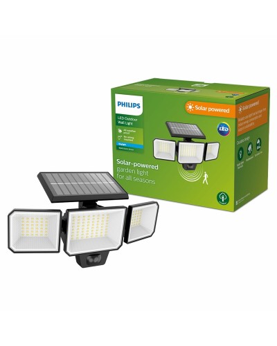 Philips Lampada Proiettore LED Solare Nero 8,7W 5000K 29x11,7x16,8cm