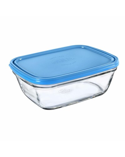Boîte à déjeuner Duralex Freshbox Bleu 1,7 L, Rectangulaire avec Couvercle
