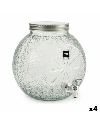 Distributeur La Mediterránea avec Robinet en Verre 5L (Lot de 4)
