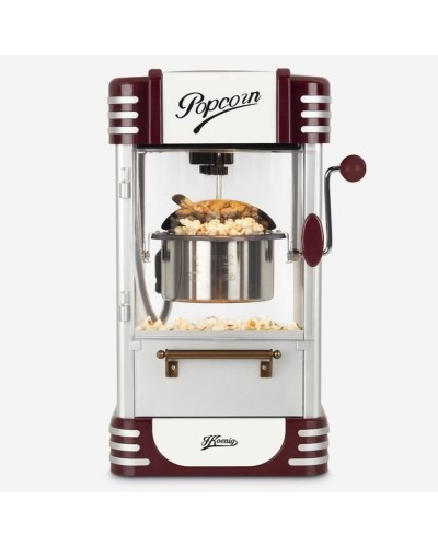 H.Koenig Red Popcorn Maker - Hot Air Cooking, Easy and Fast
