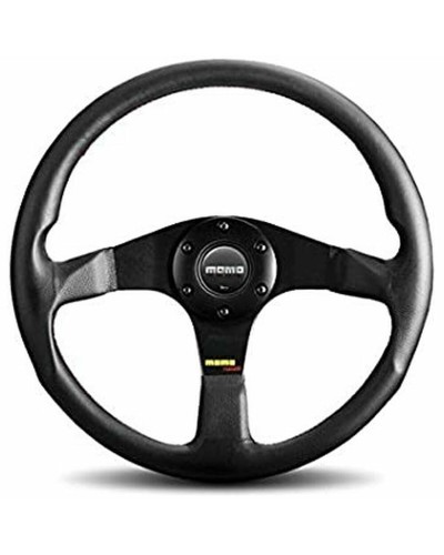 Momo Dark Fighter Volante Racing Cuero Ø35cm - Excelente Agarre & Control
