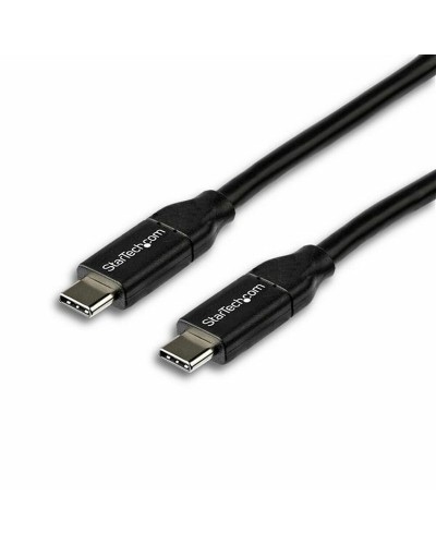 StarTech USB-C Cable 2m - USB 2.0, Black - Charging & Data Transfer
