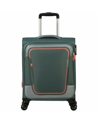 American Tourister Pulsonic Spinner Grün 55cm: Handgepäck Kabinen Trolley 43L
