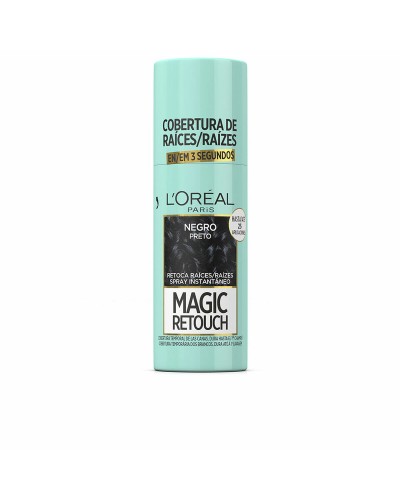 Tijdelijke correctorspray voor haarwortels L'Oréal Paris Magic Retouch Zwart 75 ml