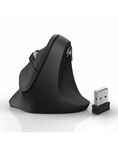 Hama Ratón Inalámbrico Negro - Ergonómico, 3 Botones, Óptico
