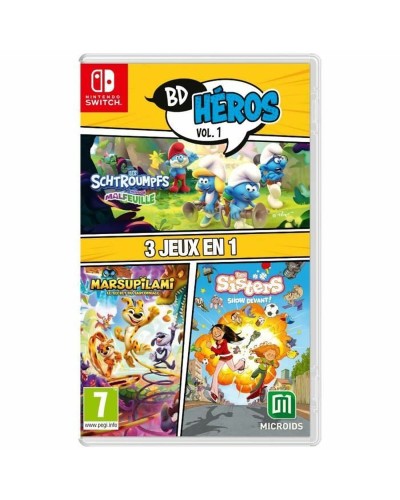 Microids 3 en 1 Switch : Marsupilami, Les Sisters, Schtroumpfs - Party & Aventure !
