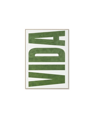 Maalaus Home ESPRIT VIDA Vihreä Beige Moderni 103 x 4,5 x 143 cm