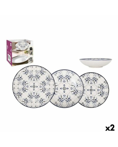 Service de Vaisselle La Mediterránea Tesa 12 Pièces Porcelaine (2 Unités)