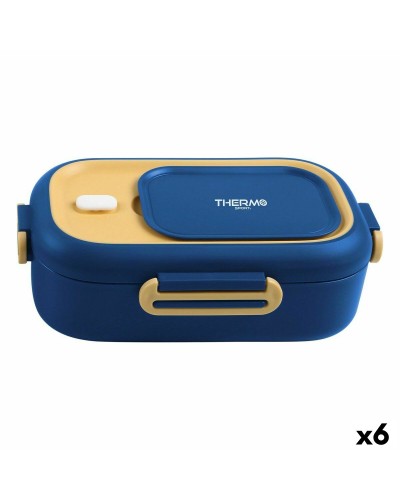 Porta pranzo Ermetico ThermoSport Acciaio Plastica Rettangolare 550 ml Termico (6 Unità)