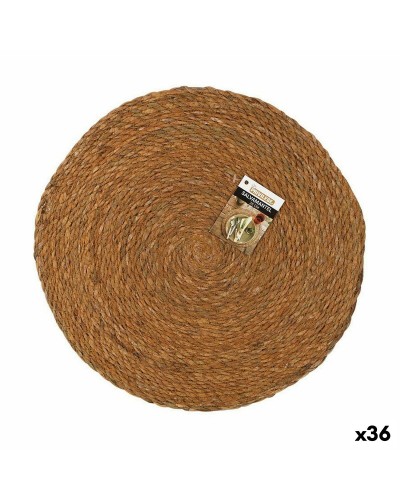 Dessous de plat Privilege Algues marines Marron Ø 35 cm (36 Unités)