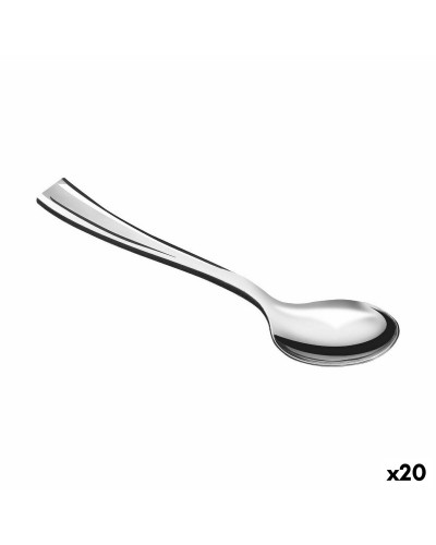 Set van opnieuw te gebruiken lepels Algon Zilverkleurig 50 Onderdelen 10 cm (20 Stuks)