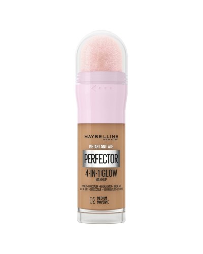 Flytande makeupbas Maybelline Instant Age Perfector Glow Nº 02 Medium Moyenne 20 ml