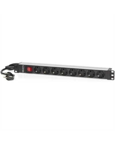 Schuko 19" 8 Way Multi-socket Adapter with On / Off Switch Salicru 680CA000003 1,5 m